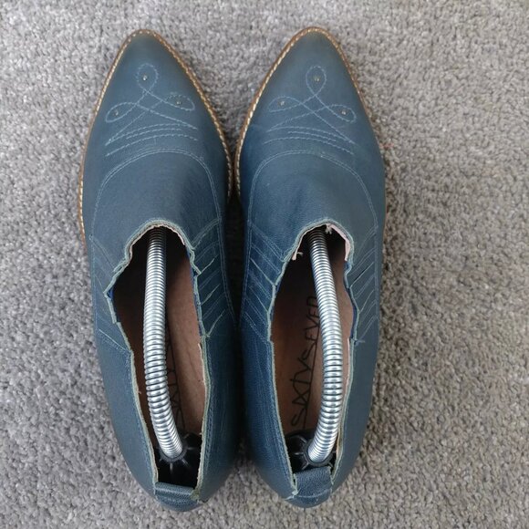 SixtySeven Womens Size 38 EU Boots Leather Ankle Western Booties Made in Spain - Picture 7 of 9